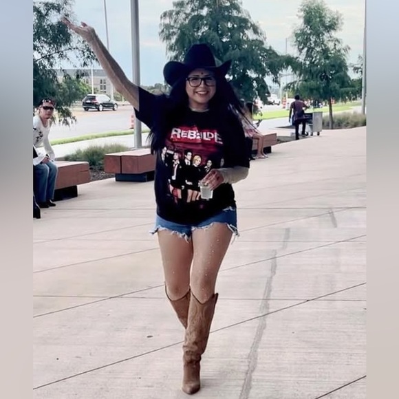 Steve Madden Lasso Suede Western Over-the-Knee Boots in Tan Size 8 - Picture 9 of 10